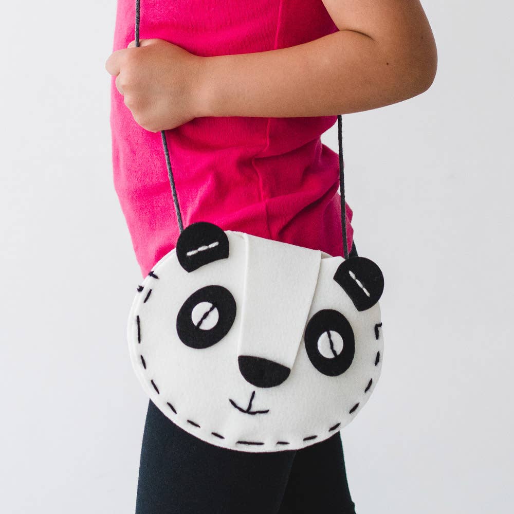 Kit de costura DIY bolso oso panda