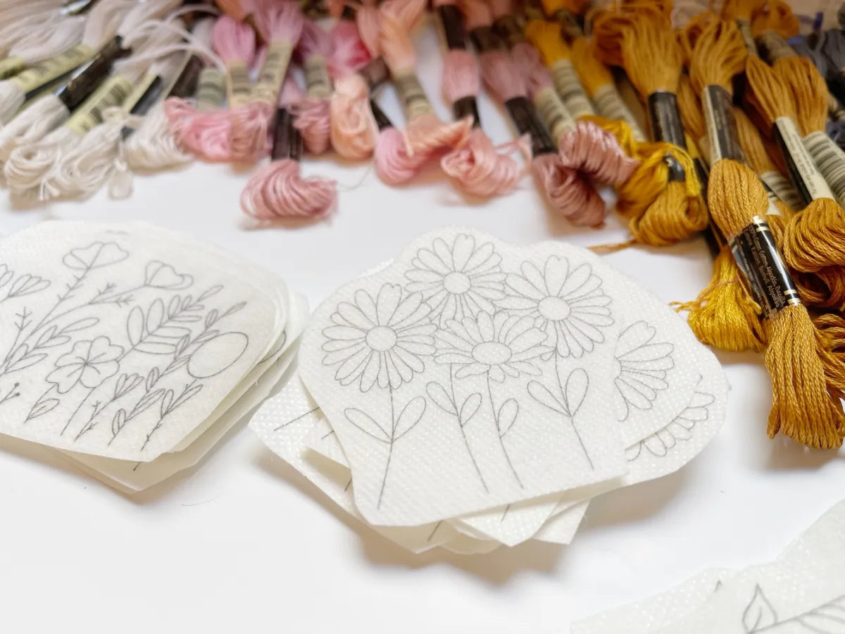 Stickers with Flowers design