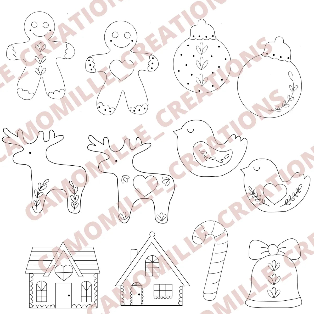 Christmas design stickers