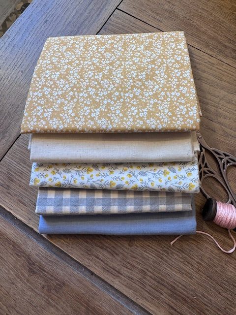 Pack de telas 5 Fat Quarters- Haze