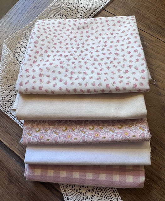 Pack de telas 5 Fat Quarters- Rose